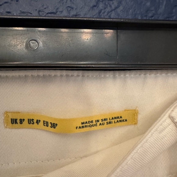 Anthropologie Maeve Women's Ivory White Cropped Cotton Pants Size 4P, 10, & 12 - Picture 7 of 11